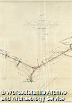 Map of Projected Birmingham, Dudley and Wolverhampton Railway, 1830
